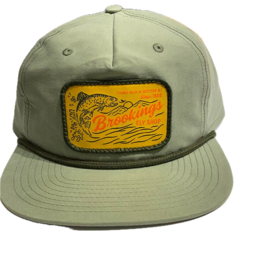 Brookings Yellow Retro Patch Rope Hat
