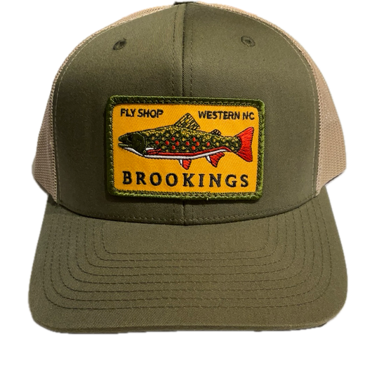 Brookings Yellow Brook Trout Patch Trucker Hat