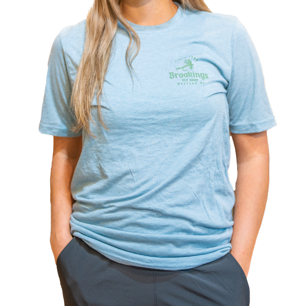 Brookings Retro Trout Logo T-Shirt Short Sleeve