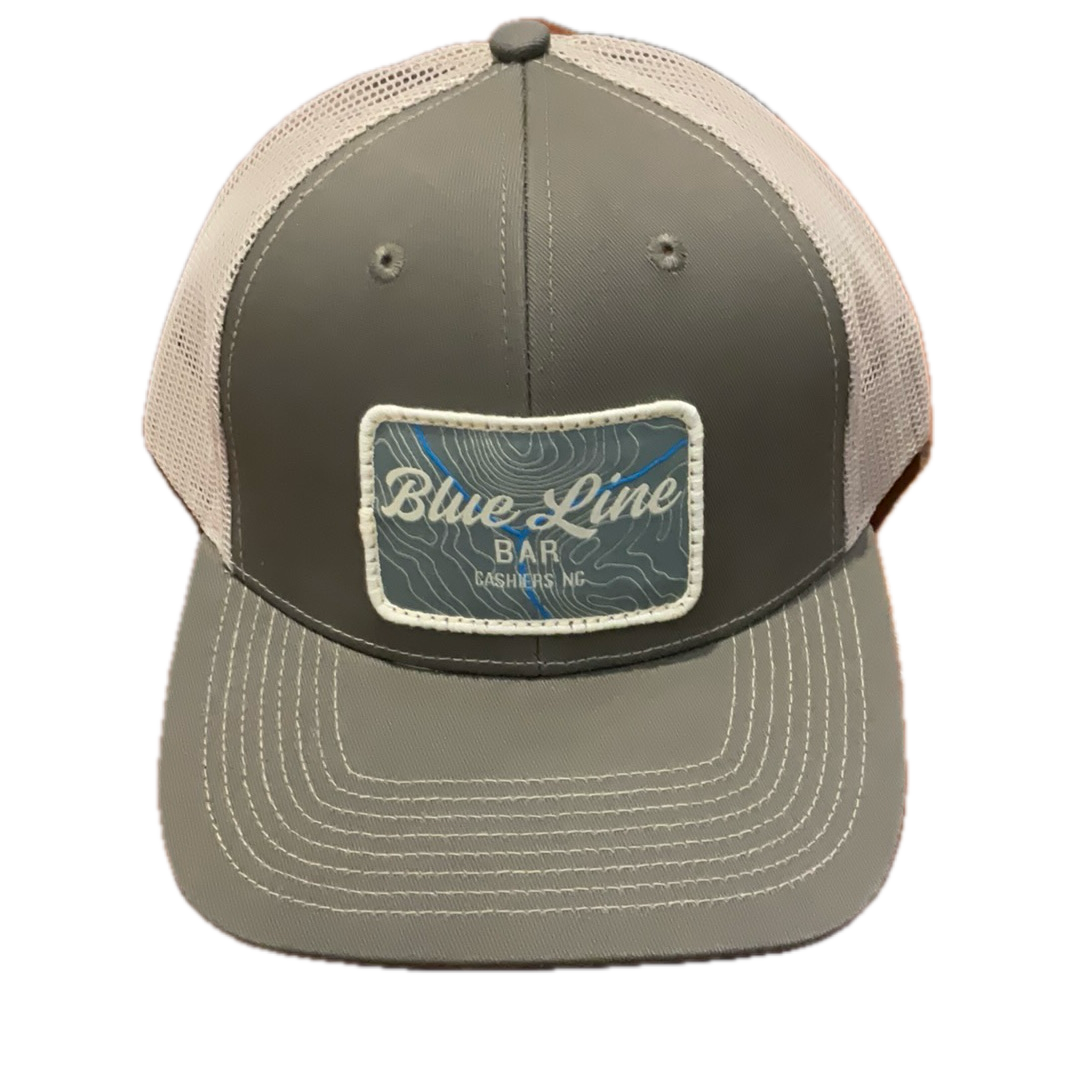 Brookings Blue Line Bar Square Trucker Hat