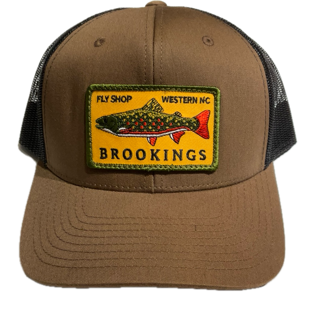 帽子 Brook - Cap Brookings Yellow Brook Trout Patch Trucker Hat – Brookings