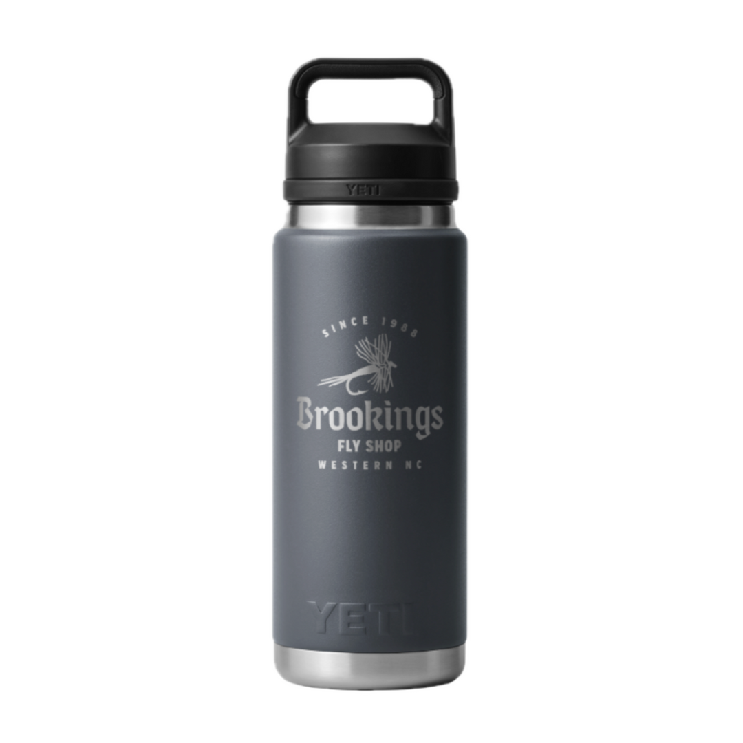Yeti Rambler Bottle Custom Brookings Dry Fly 26 oz