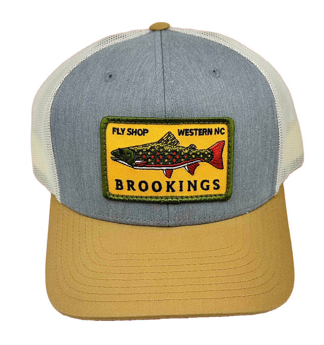 Brookings Yellow Brook Trout Patch Trucker Hat