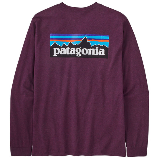 Patagonia Men's L/S P-6 Logo Responsibili-Tee Night Plum Image 01