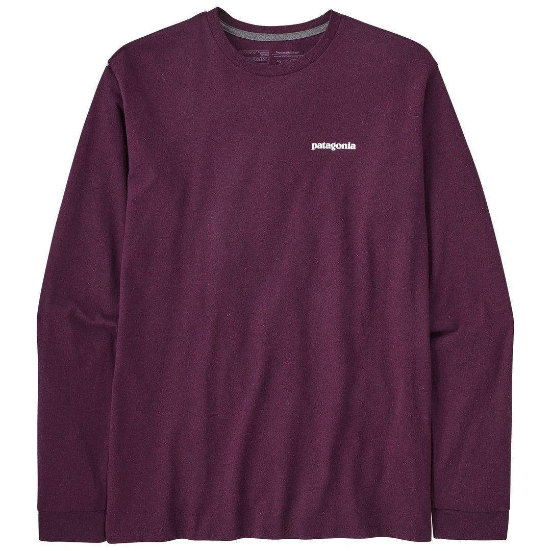 Patagonia Men's L/S P-6 Logo Responsibili-Tee Night Plum Image 02