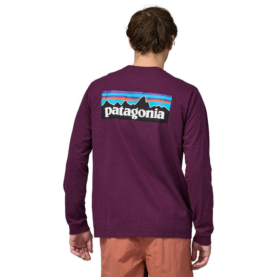 Patagonia Men's L/S P-6 Logo Responsibili-Tee Night Plum Image 03