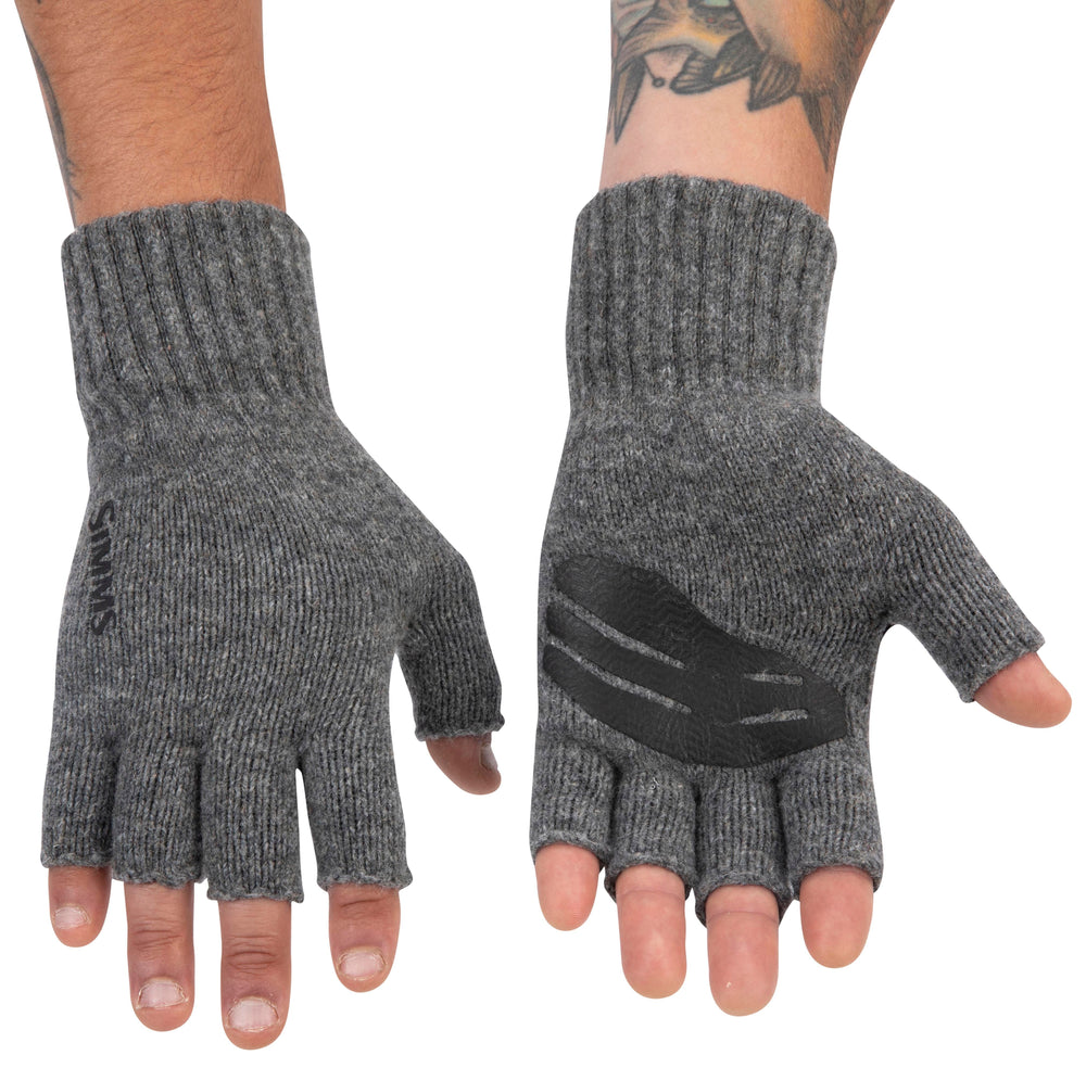 Simms Wool Half Finger Mitt Steel Image 02