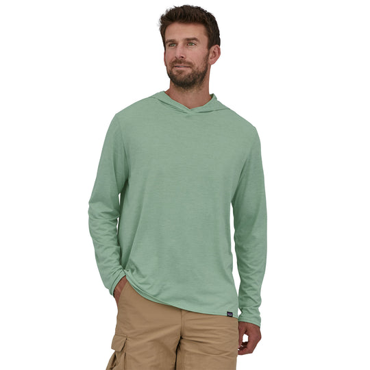 Patagonia Men's Cap Cool Daily Graphic Hoody - Relaxed Wild Waterline: Tea Green X-Dye Image 03