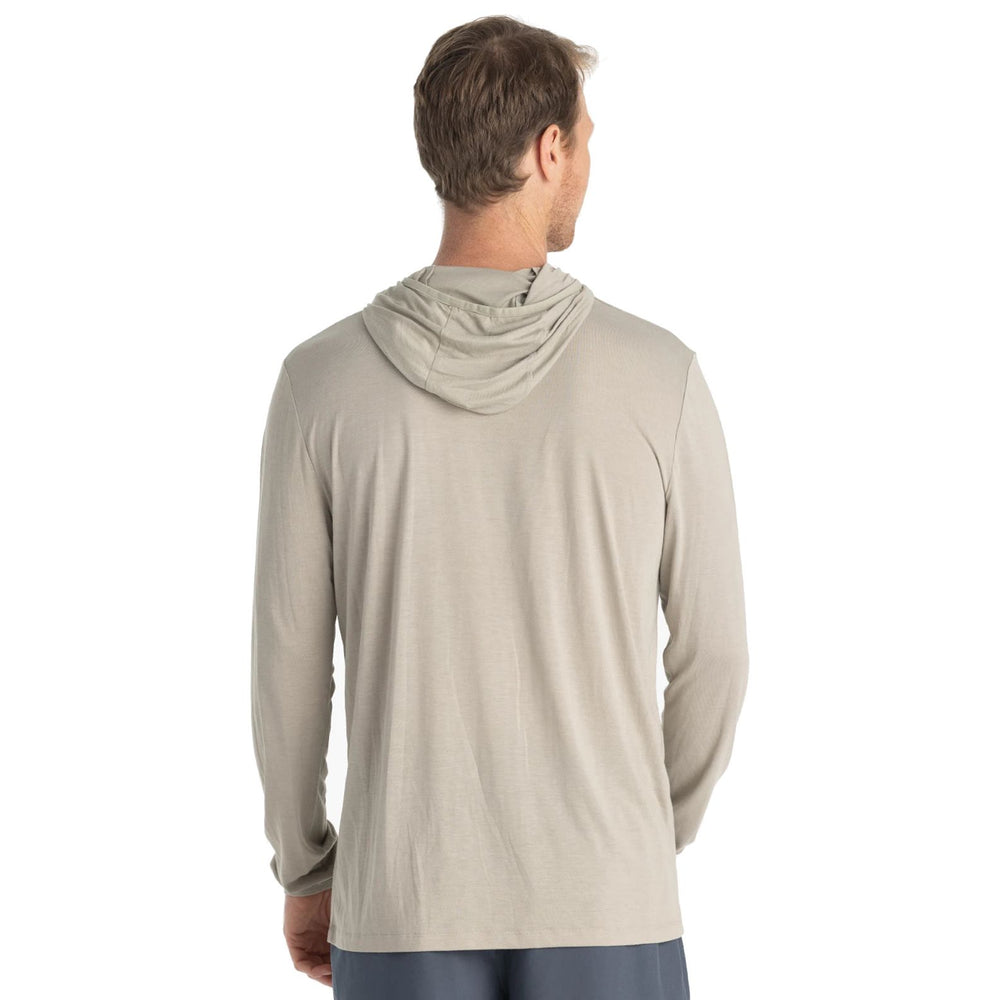 Free Fly Men's Bamboo Lightweight Hoodie Sandstone Image 02