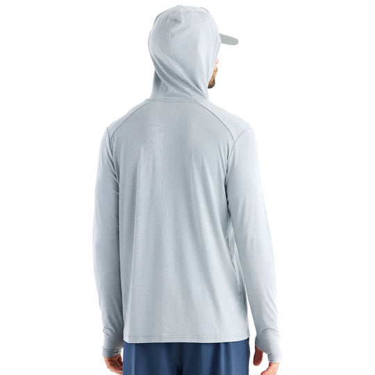 Free Fly Men's Bamboo Shade Hoodie Heather Aspen Grey Image 02