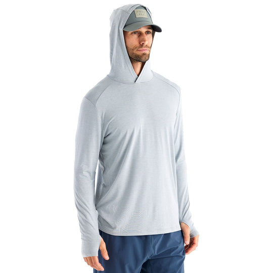 Free Fly Men's Bamboo Shade Hoodie Heather Aspen Grey Image 03