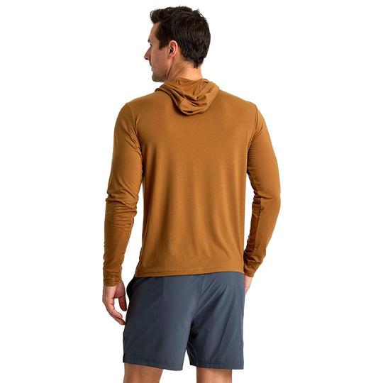 Free Fly Men's Bamboo Shade Hoodie Heather Russet Image 02