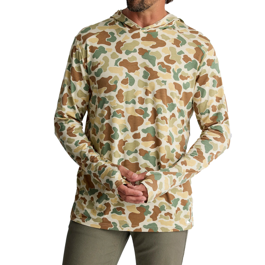 Free Fly Men's Bamboo Shade Hoodie Vintage Camo Image 04