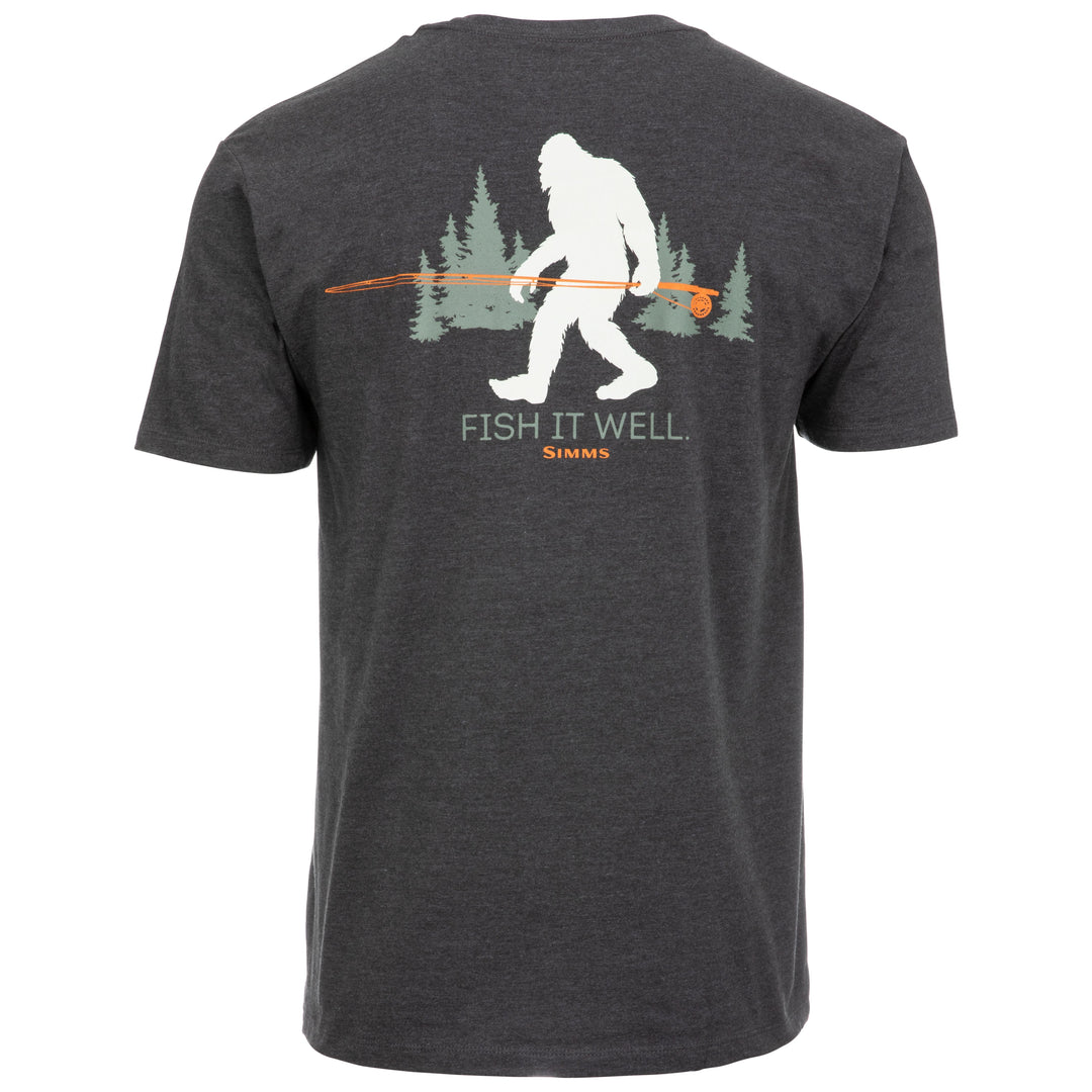 Simms Sasquatch SS T-Shirt Charcoal Heather Image 01