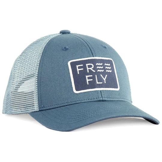 Free Fly Wave Trucker Hat Slate Blue Image 01