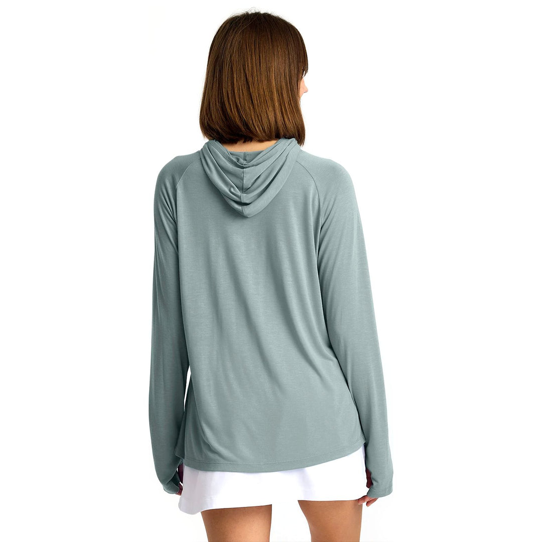 Free Fly Women's Bamboo Lightweight Hoodie II Slate Image 02