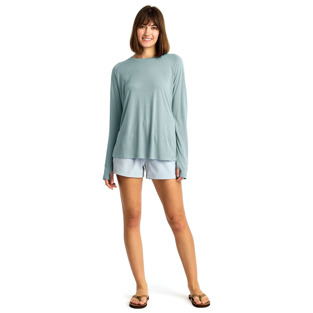 Free Fly Women's Bamboo Lightweight Long Sleeve II Slate Image 03