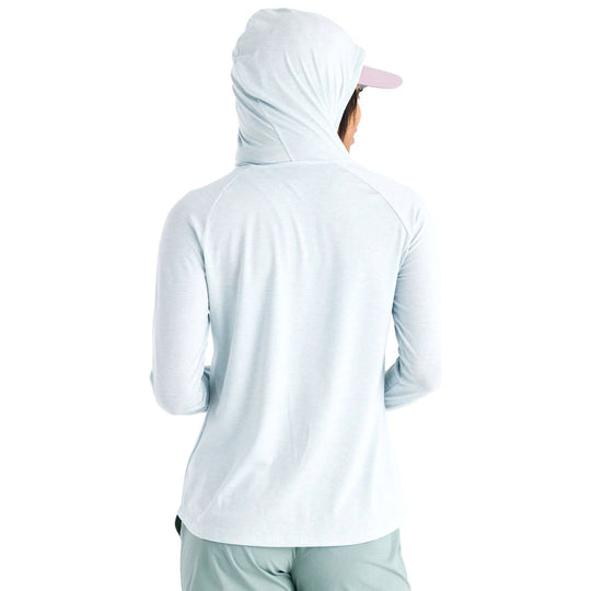 Free Fly Women's Elevate Hoodie Heather Tide Pool Image 03