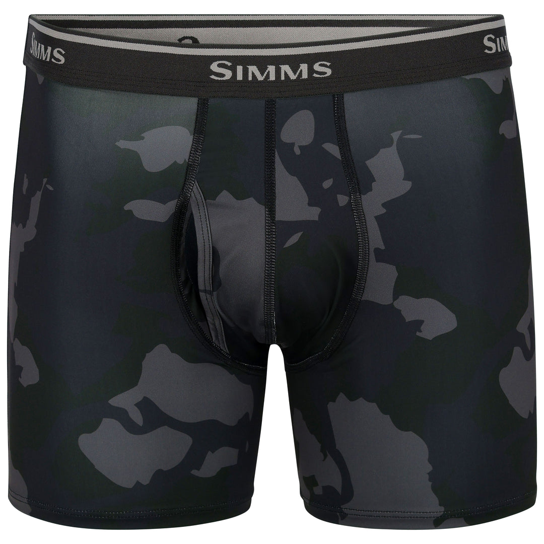 Simms Men's Simms Boxer Brief Regiment Camo Carbon Image 01
