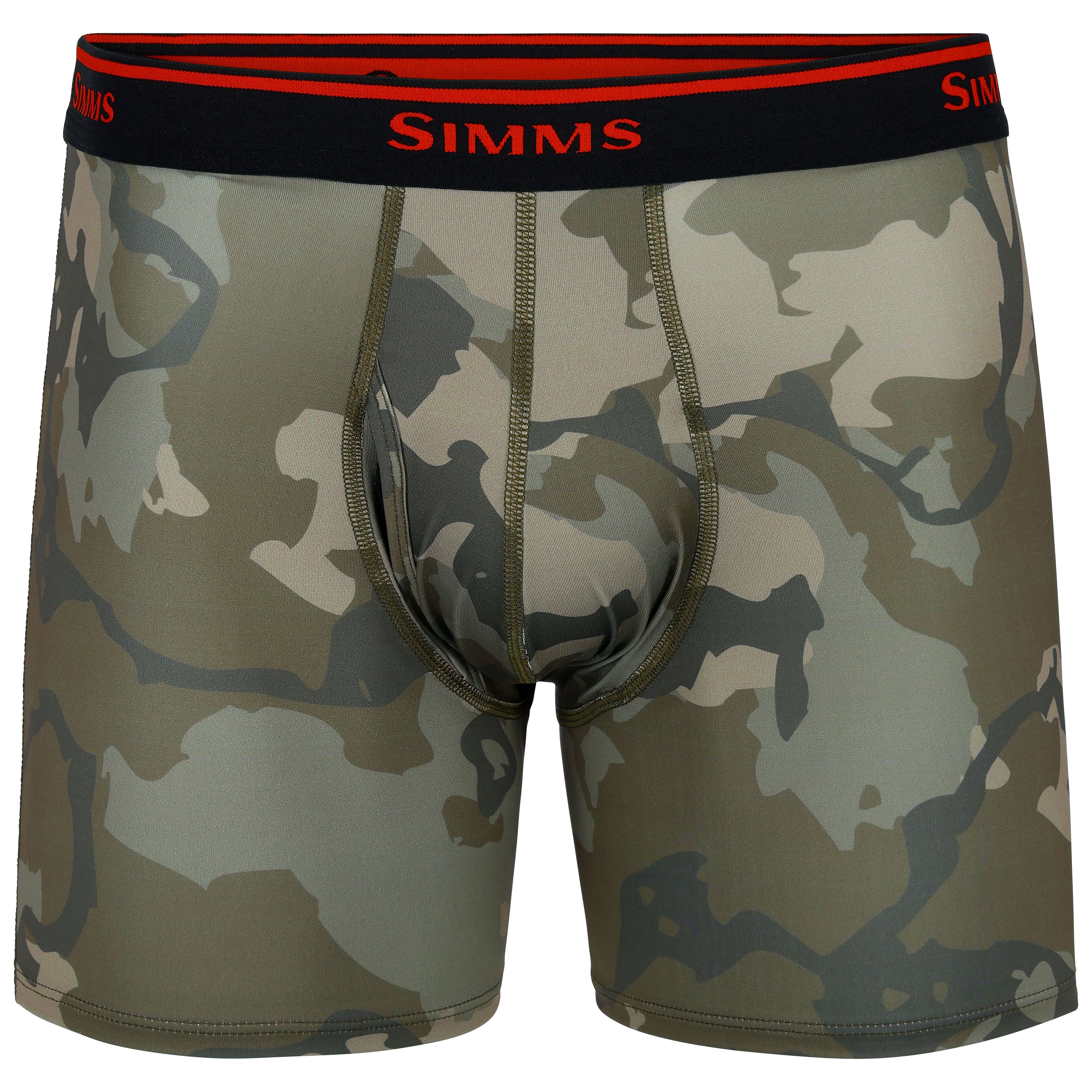 Simms Men's Simms Boxer Brief Regiment Camo Olive Drab Image 01