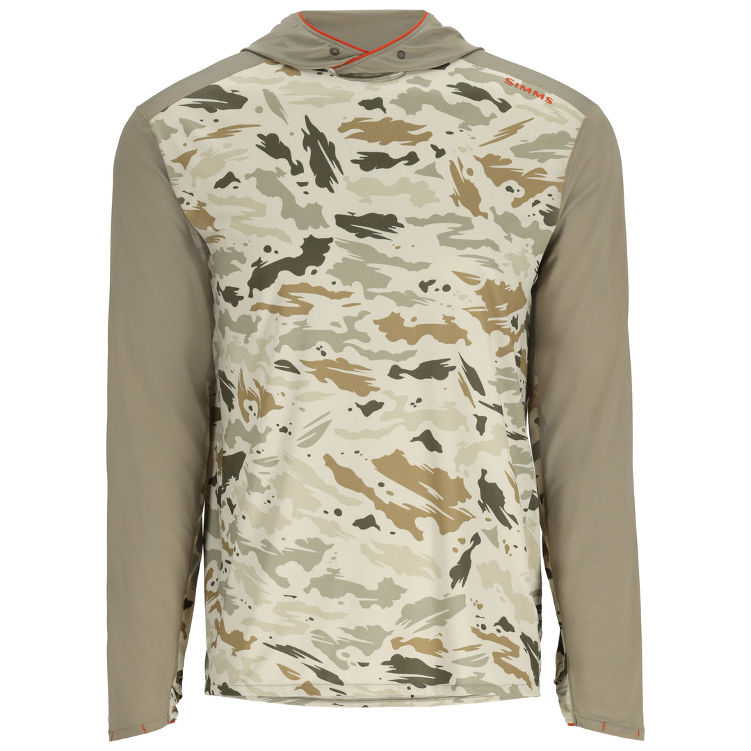 Simms Bugstopper SolarFlex Hoody Ghost Camo Stone / Stone 01