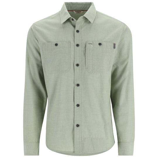 Simms Cutbank Chambray LS Shirt Field Chambray 01