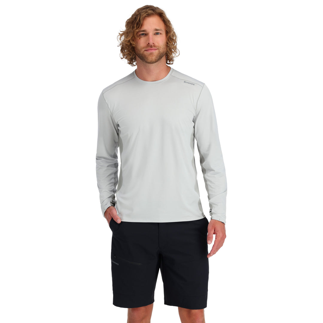 Simms Men's SolarFlex Crew Sterling / Cider Image 02