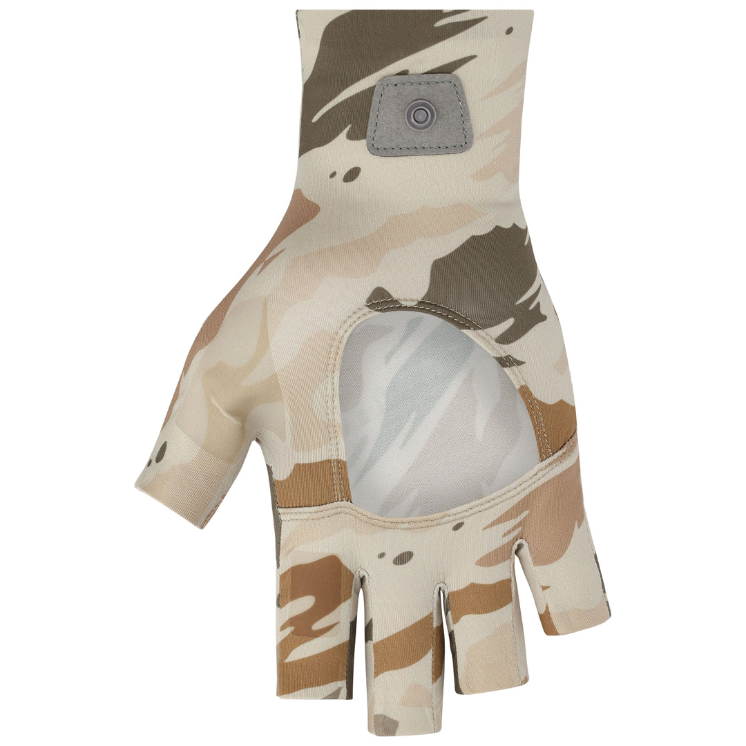 Simms SolarFlex Half-Finger SunGlove Ghost Camo Stone 02