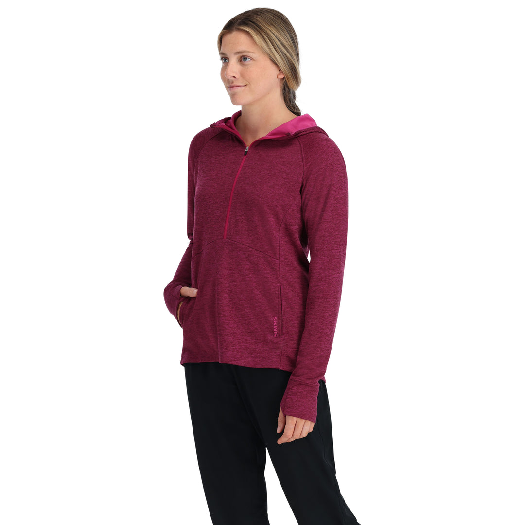 Simms Women's BugStopper Hoody Fuchsia Heather 02