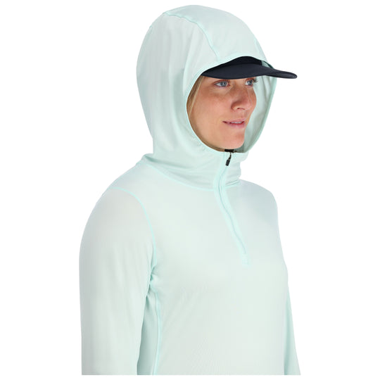 Simms Women's SolarFlex 1/4 Zip Hoody Sea Breeze 04