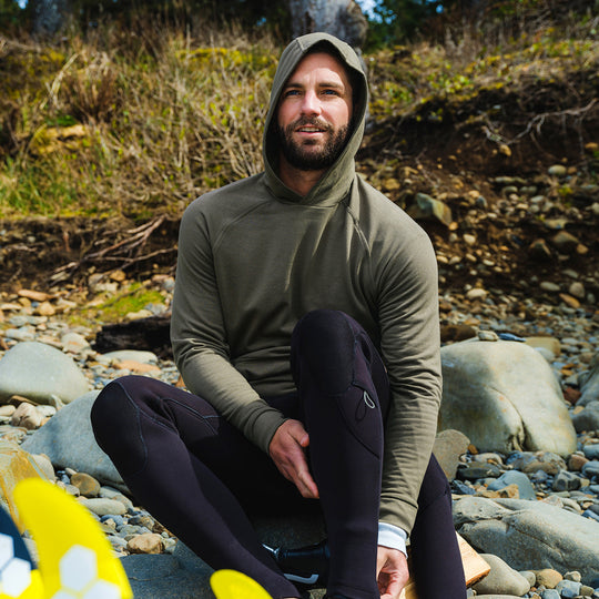 Free Fly Men's Bamboo Lightweight Fleece Hoodie Image 02