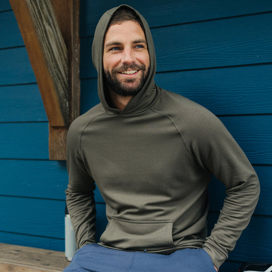 Free Fly Men's Bamboo Lightweight Fleece Hoodie Image 03