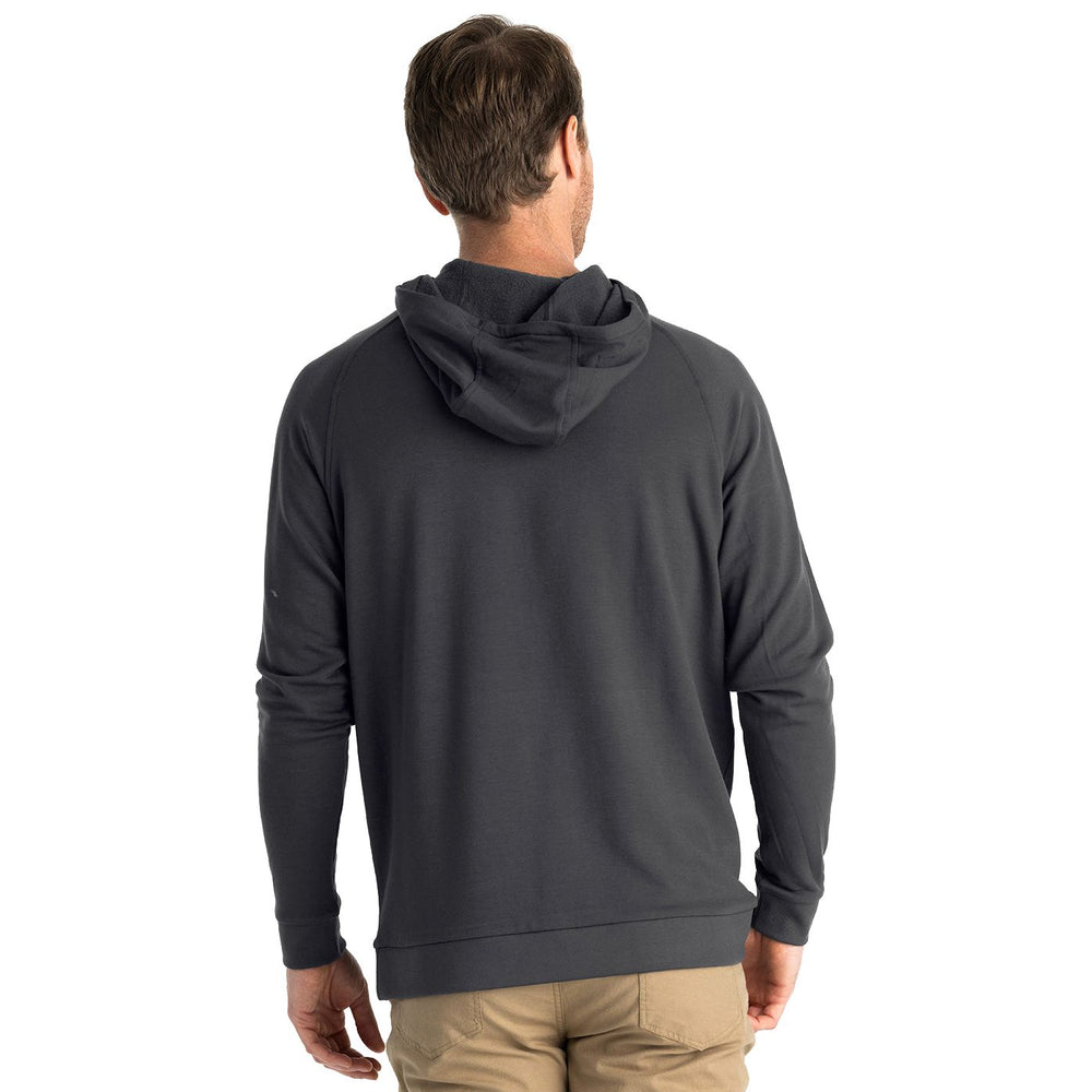 Free Fly Men's Bamboo Lightweight Fleece Hoodie Black Sand Image 02