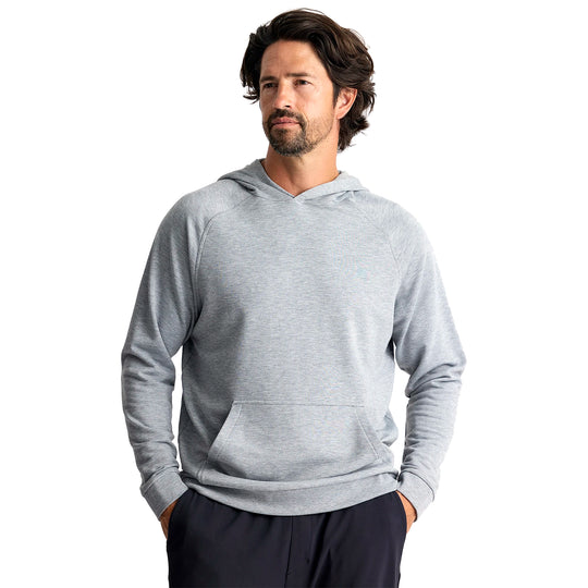 Free Fly Men's Bamboo Lightweight Fleece Hoodie Heather Grey Image 01