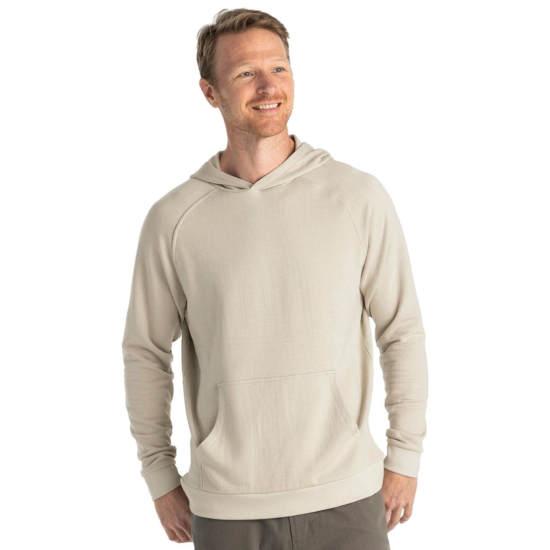 Free Fly Men's Bamboo Lightweight Fleece Hoodie Sandstone Image 01