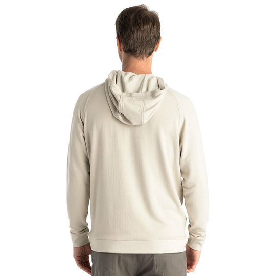 Free Fly Men's Bamboo Lightweight Fleece Hoodie Sandstone Image 02