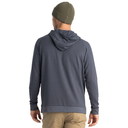 Free Fly Men's Bamboo Lightweight Fleece Hoodie Storm Cloud Image 02