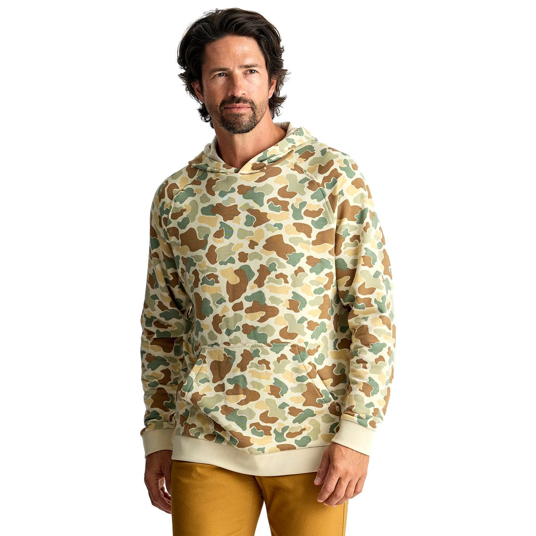 Free Fly Men's Bamboo Lightweight Fleece Hoodie Vintage Camo Image 01