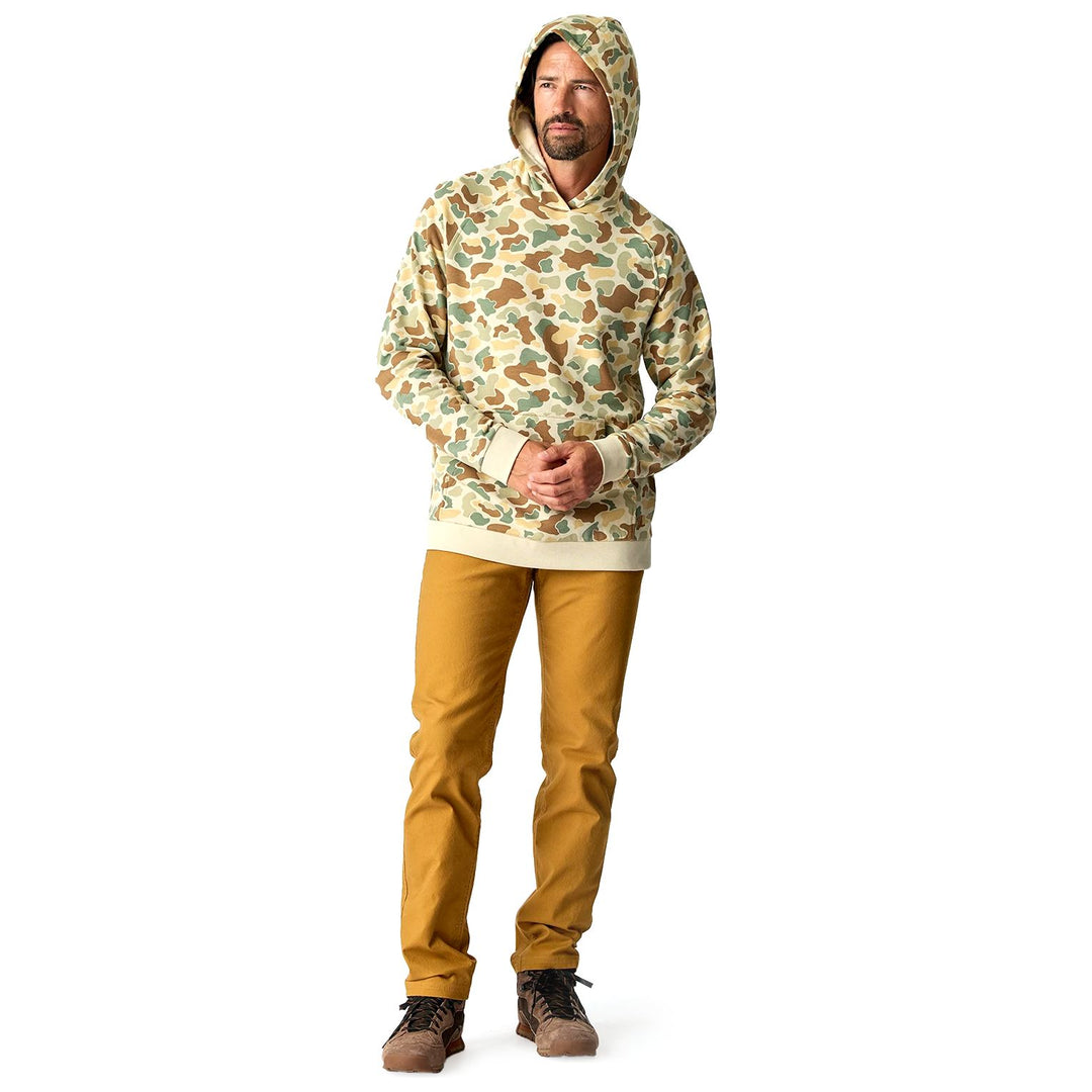 Free Fly Men's Bamboo Lightweight Fleece Hoodie Vintage Camo Image 05