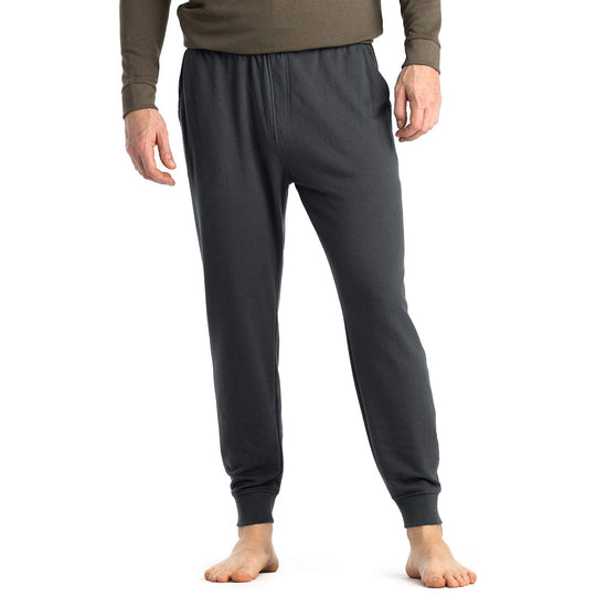 Free Fly Men's Bamboo Lightweight Fleece Jogger Black Sand Image 01