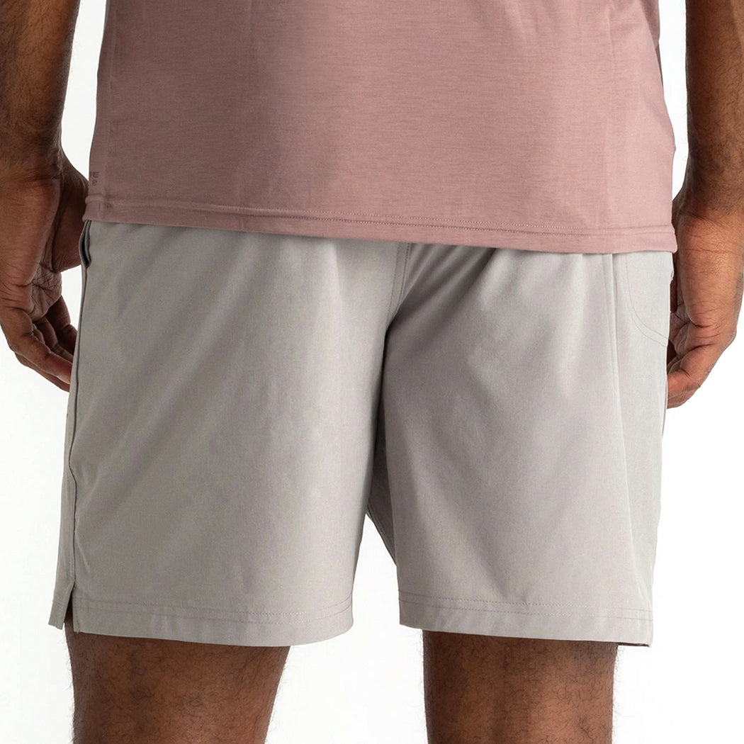 FreeFly Men's Bamboo-Lined Active Breeze Short Cement Image 02