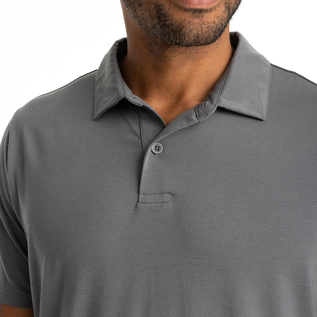 FreeFly Men's Elevate Polo Smoke Image 03