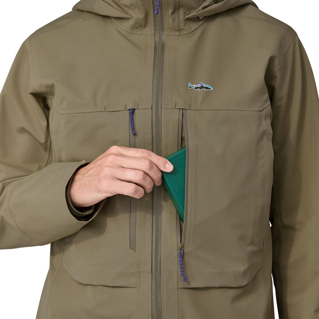 Patagonia Men's Swiftcurrent Wading Jacket Sage Khaki Image 06