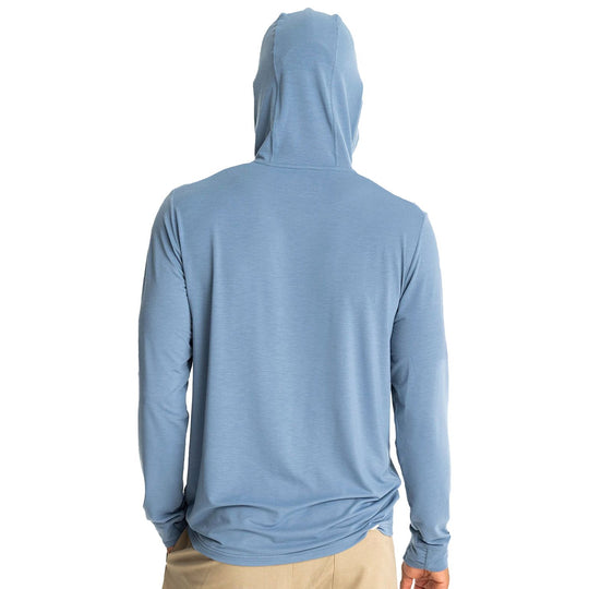 Free Fly Men's Elevate Lightweight Hoodie Bluestone Image 02