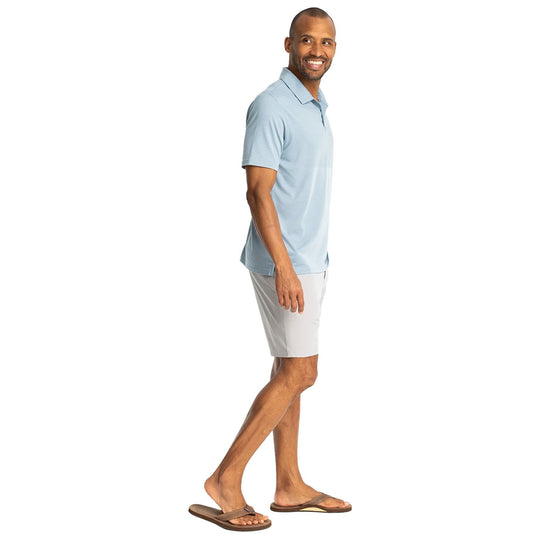 Free Fly Men's Elevate Polo Blue Fog Image 04