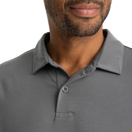 Free Fly Men's Elevate Polo Smoke Image 03