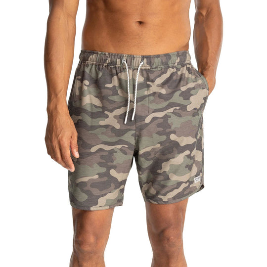 Free Fly Men's Reverb Short Woodland Camo Image 01