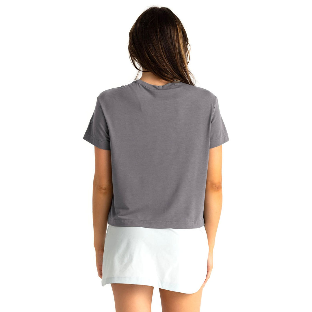 Free Fly Women's Elevate Lightweight Tee Smoke Image 02