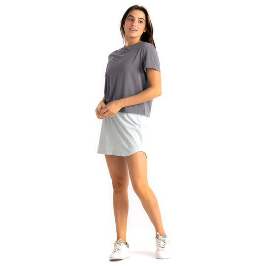 Free Fly Women's Elevate Lightweight Tee Smoke Image 03