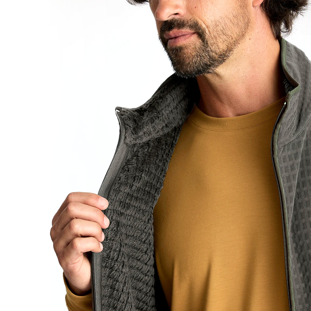 Free Fly Men's Gridback Fleece Vest Dark Olive Image 03